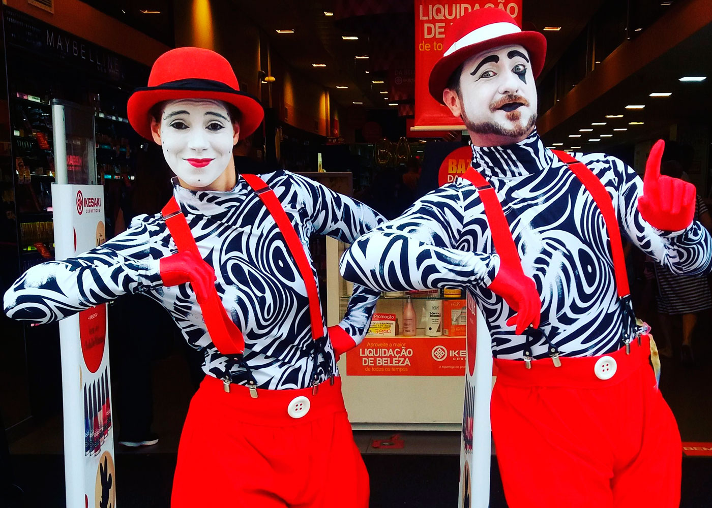 Mímicos para eventos e festas
